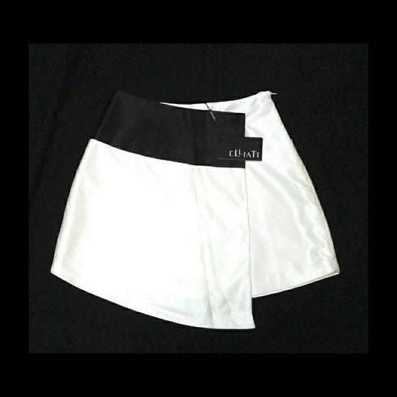 🌟2X HP🌟BOUTIQUE-ELLIATT W & B ASYML MINI SKIRT - Picture 3 of 8
